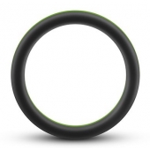 Черно-зеленое эрекционное кольцо Silicone Go Pro Cock Ring - Blush Novelties - в Старом Осколе купить с доставкой
