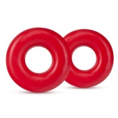 Набор из 2 красных эрекционных колец DONUT RINGS OVERSIZED - Blush Novelties - в Старом Осколе купить с доставкой