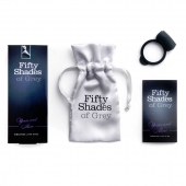 Темно-серое эрекционное кольцо Vibrating Love Ring с вибрацией - Fifty Shades of Grey - в Старом Осколе купить с доставкой