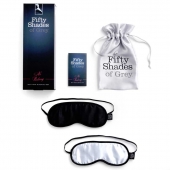 Набор из двух масок на глаза Soft Blindfold Twin Pack - Fifty Shades of Grey - купить с доставкой в Старом Осколе