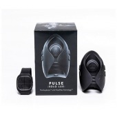 Темно-серый инновационный мужской осциллятор PULSE SOLO LUX с пультом ДУ - Hot Octopuss - в Старом Осколе купить с доставкой