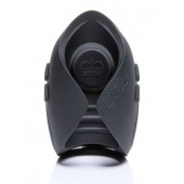 Темно-серый инновационный мужской осциллятор PULSE SOLO LUX с пультом ДУ - Hot Octopuss - в Старом Осколе купить с доставкой