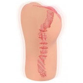 Телесный вибромастурбатор-вагина с рельефом BELLANA AUTO - KOKOS - в Старом Осколе купить с доставкой