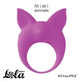 Фиолетовое эрекционное кольцо Kitten Kyle - Lola Games - в Старом Осколе купить с доставкой