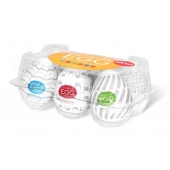 Набор из 6 мастурбаторов Tenga EGG Easy Beat с различным рельефом - Tenga - в Старом Осколе купить с доставкой