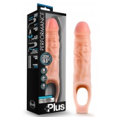 Телесный реалистичный фаллоудлинитель 9 Inch Silicone Cock Sheath Penis Extender - 22,86 см. - Blush Novelties - в Старом Осколе купить с доставкой
