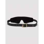 Черная плотная маска на глаза Bound to You Faux Leather Blindfold - Fifty Shades of Grey - купить с доставкой в Старом Осколе