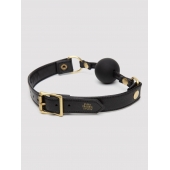 Черный кляп-шар Bound to You Faux Leather Ball Gag - Fifty Shades of Grey - купить с доставкой в Старом Осколе