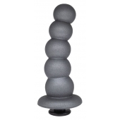 Черная насадка-елочка PLATINUM 6  - 17 см. - LOVETOY (А-Полимер) - купить с доставкой в Старом Осколе