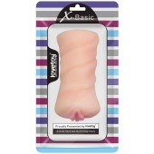 Телесный мастурбатор-вагина X-Basic Pocket Pussy без вибрации - Lovetoy - в Старом Осколе купить с доставкой
