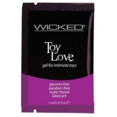 Лубрикант на водной основе для использования с игрушками WICKED Toy Love - 3 мл. - Wicked - купить с доставкой в Старом Осколе