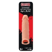 Телесная насадка EXTENDER WITH BALL STRAP 6.5 - 17 см. - Dream Toys - в Старом Осколе купить с доставкой