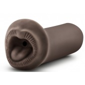 Коричневый мастурбатор-ротик Naughty Nicole - Blush Novelties - в Старом Осколе купить с доставкой