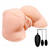 Телесная вибровагина Julie с 2 рабочими отверстиями - Baile - в Старом Осколе купить с доставкой