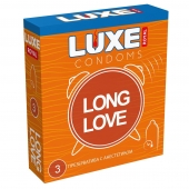 Презервативы с продлевающим эффектом LUXE Royal Long Love - 3 шт. - Luxe - купить с доставкой в Старом Осколе