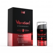 Жидкий интимный гель с эффектом вибрации Vibration! Strawberry - 15 мл. - INTT - купить с доставкой в Старом Осколе