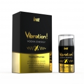 Жидкий интимный гель с эффектом вибрации Vibration! Vodka Energy - 15 мл. - INTT - купить с доставкой в Старом Осколе