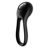 Черное эрекционное виброкольцо Majestic Duo - Satisfyer - в Старом Осколе купить с доставкой