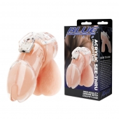 Прозрачная клетка целомудрия Acrylic See-thru Chastity Cage - BlueLine - купить с доставкой в Старом Осколе