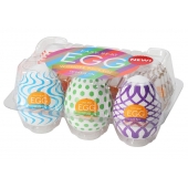 Набор из 6 мастурбаторов Tenga EGG IV с различным рельефом - Tenga - в Старом Осколе купить с доставкой