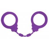 Фиолетовые силиконовые наручники Suppression - Lola Games - купить с доставкой в Старом Осколе