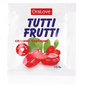 Гель-смазка Tutti-frutti со вкусом барбариса - 4 гр. - Биоритм - купить с доставкой в Старом Осколе