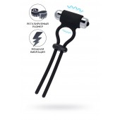 Черное эрекционное лассо на пенис Jat - A-toys - в Старом Осколе купить с доставкой