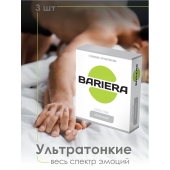 Ультратонкие презервативы Bariera Ultra Thin - 3 шт. - Bariera - купить с доставкой в Старом Осколе