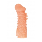 Телесная закрытая насадка с шершавой головкой Cock Sleeve Size L - 17,6 см. - KOKOS - в Старом Осколе купить с доставкой
