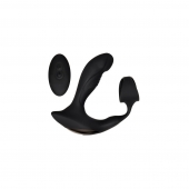 Черный вибромассажер простаты с эрекционным кольцом Strapped   Tapped - Zero Tolerance - в Старом Осколе купить с доставкой