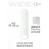 Белый фаллоудлинитель Homme Wide - 13 см. - Lola Games - в Старом Осколе купить с доставкой