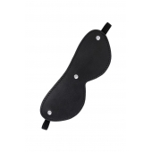 Черная кожаная маска Anonymo с мягким подкладом - ToyFa - купить с доставкой в Старом Осколе