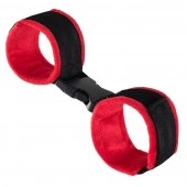 Красно-черные велюровые оковы Anonymo - ToyFa - купить с доставкой в Старом Осколе