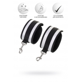 Серебристо-черные наручники Anonymo - ToyFa - купить с доставкой в Старом Осколе