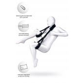 Черные кожаные стропы для фиксации Anonymo - ToyFa - купить с доставкой в Старом Осколе