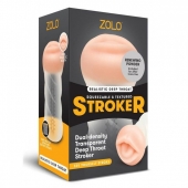 Мастурбатор-ротик ZOLO DEEP THROAT - Zolo - в Старом Осколе купить с доставкой