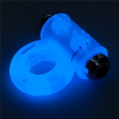 Голубое, светящееся в темноте эрекционное виброкольцо Lumino Play Vibrating Penis Ring - Lovetoy - в Старом Осколе купить с доставкой