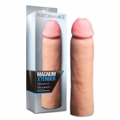 Телесная фаллическая насадка на пенис Magnum Xtender - 23 см. - Blush Novelties - в Старом Осколе купить с доставкой