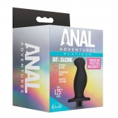 Черный анальный вибромассажёр Silicone Vibrating Prostate Massager 02 - 10,8 см. - Blush Novelties - в Старом Осколе купить с доставкой