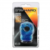 Голубое эрекционное виброкольцо Reusable 5 Function Cock Ring - Blush Novelties - в Старом Осколе купить с доставкой