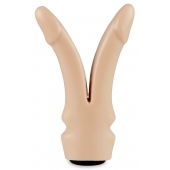 Телесная сплит-насадка харнесс - 16,5 см. - LOVETOY (А-Полимер) - купить с доставкой в Старом Осколе