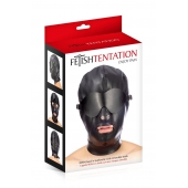 Маска-шлем с отверстием для рта и съемными шорами - Fetish Tentation - купить с доставкой в Старом Осколе