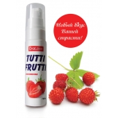 Гель-смазка Tutti-frutti с земляничным вкусом - 30 гр. - Биоритм - купить с доставкой в Старом Осколе