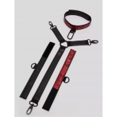 Ошейник с наручниками Reversible Faux Leather Collar and Wrist - Fifty Shades of Grey - купить с доставкой в Старом Осколе