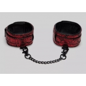 Красно-черные оковы Reversible Faux Leather Ankle Cuffs - Fifty Shades of Grey - купить с доставкой в Старом Осколе