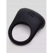 Черное эрекционное виброкольцо Sensation Rechargeable Vibrating Love Ring - Fifty Shades of Grey - в Старом Осколе купить с доставкой
