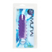 Закрытая фиолетовая насадка с пупырышками SAMURAI PENIS SLEEVE PURPLE - 14,5 см. - NMC - в Старом Осколе купить с доставкой