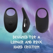 Черное эрекционное виброкольцо Thor Cockring - FeelzToys - в Старом Осколе купить с доставкой