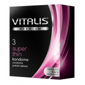 Ультратонкие презервативы VITALIS PREMIUM super thin - 3 шт. - Vitalis - купить с доставкой в Старом Осколе