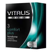 Контурные презервативы VITALIS PREMIUM comfort plus - 3 шт. - Vitalis - купить с доставкой в Старом Осколе